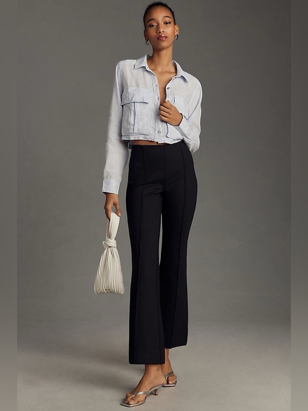 Maeve by Anthropologie The Margot Kick-Flare Cropped Pants by Maeve
Size s